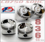 JE Pistons for CB750 SOHC at Dynoman
